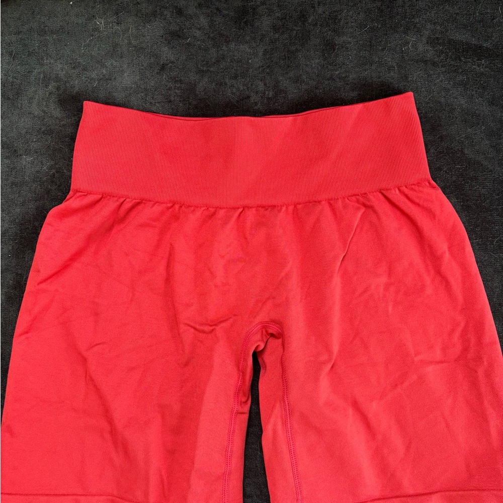 Women's Red Bike Shorts